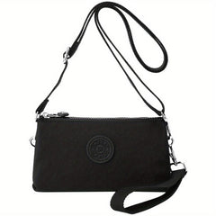 Zipper Wristlet Crossbody Bag Nylon Lightweight Messenger Bag