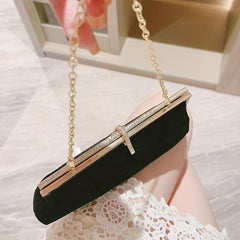 Rhinestone Evening Handbag Classic Dinner Clutch Purse