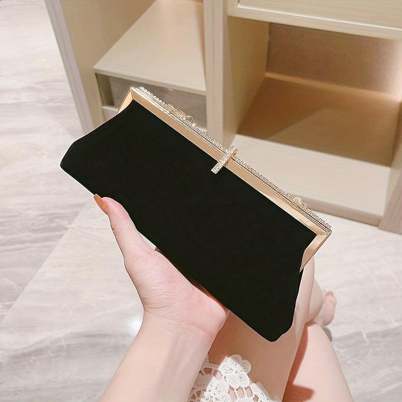 Rhinestone Evening Handbag Classic Dinner Clutch Purse