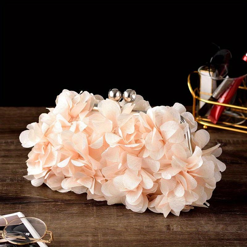 Floral Evening Frame Clutch Bag for Wedding Party