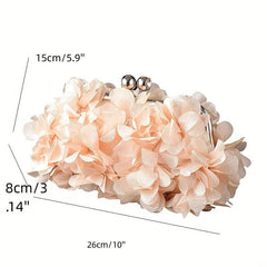 Floral Evening Frame Clutch Bag for Wedding Party