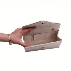 Rhinestone Decor Folding Clutch Envelop Bag