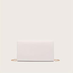 Metal Detail Crossbody Bag Square Shoulder Clutch Purse