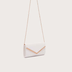 Metal Detail Crossbody Bag Square Shoulder Clutch Purse