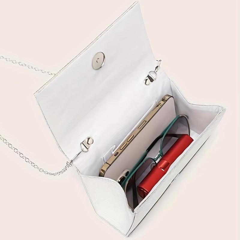 Rhinestone Glitter Dacron Clutch Dinner Evening Bag