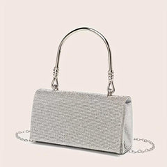 Rhinestone Glitter Dacron Clutch Dinner Evening Bag