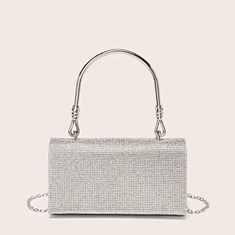 Rhinestone Glitter Dacron Clutch Dinner Evening Bag
