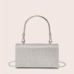 Rhinestone Glitter Dacron Clutch Dinner Evening Bag