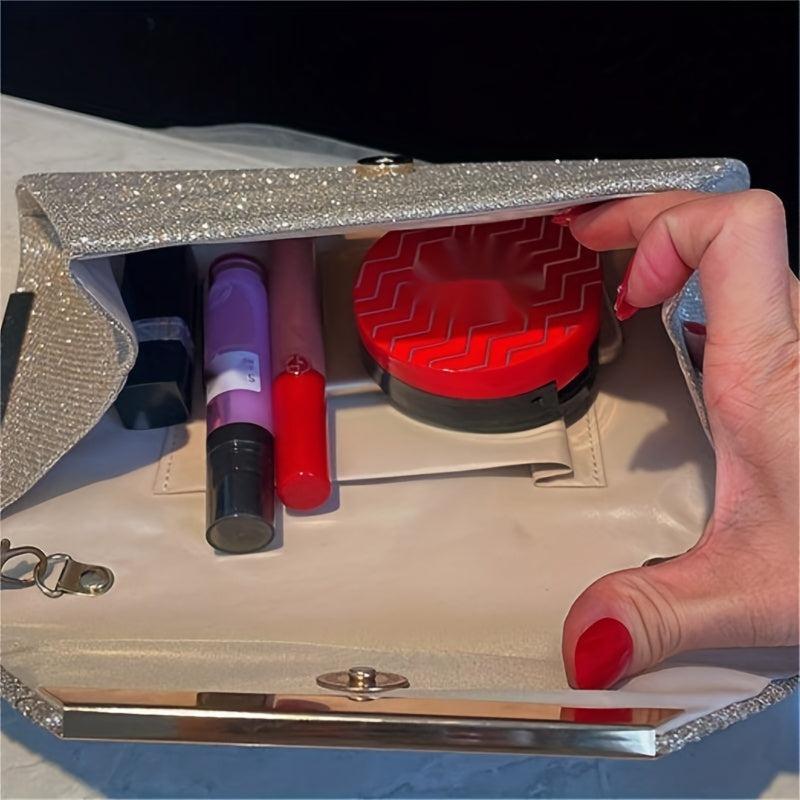 Metal Decor Clutch Purse Evening Bag