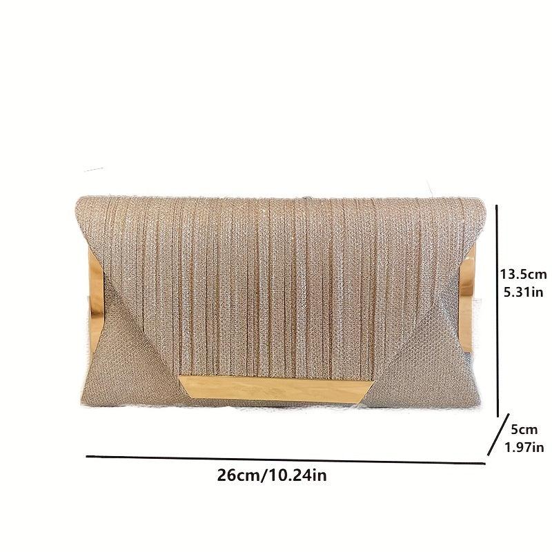 Metal Decor Clutch Purse Evening Bag