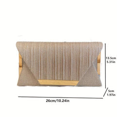 Metal Decor Clutch Purse Evening Bag