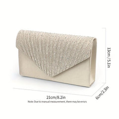 Rhinestone Flap Clutch Chain Crossbody Bag Cocktail Shoulder Purse