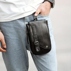 Men's Mobile Phone Bag Hanging Pocket Vertical Section Youth Leisure Mini Bag
