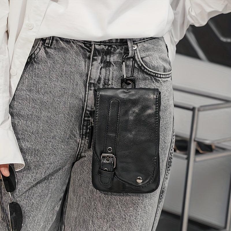 Men's Mobile Phone Bag Hanging Pocket Vertical Section Youth Leisure Mini Bag