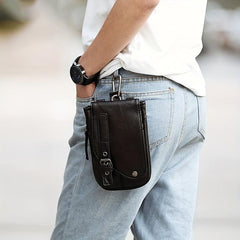 Men's Mobile Phone Bag Hanging Pocket Vertical Section Youth Leisure Mini Bag