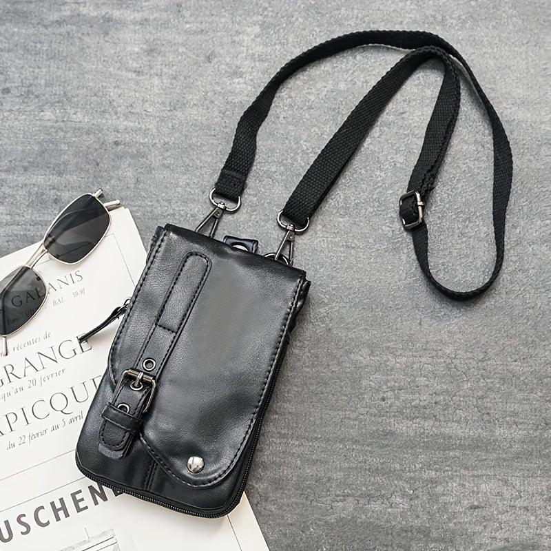 Men's Mobile Phone Bag Hanging Pocket Vertical Section Youth Leisure Mini Bag
