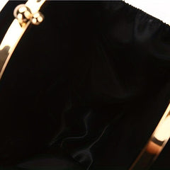 Velvet Round Evening Bag Top Ring Clutch Purse Women's Banquet Handbags