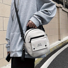 Men's Nylon Crossbody Bag Harajuku Shoulder Bag Multifunctional Lightweight