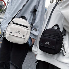 Men's Nylon Crossbody Bag Harajuku Shoulder Bag Multifunctional Lightweight