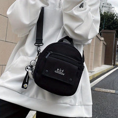Men's Nylon Crossbody Bag Harajuku Shoulder Bag Multifunctional Lightweight