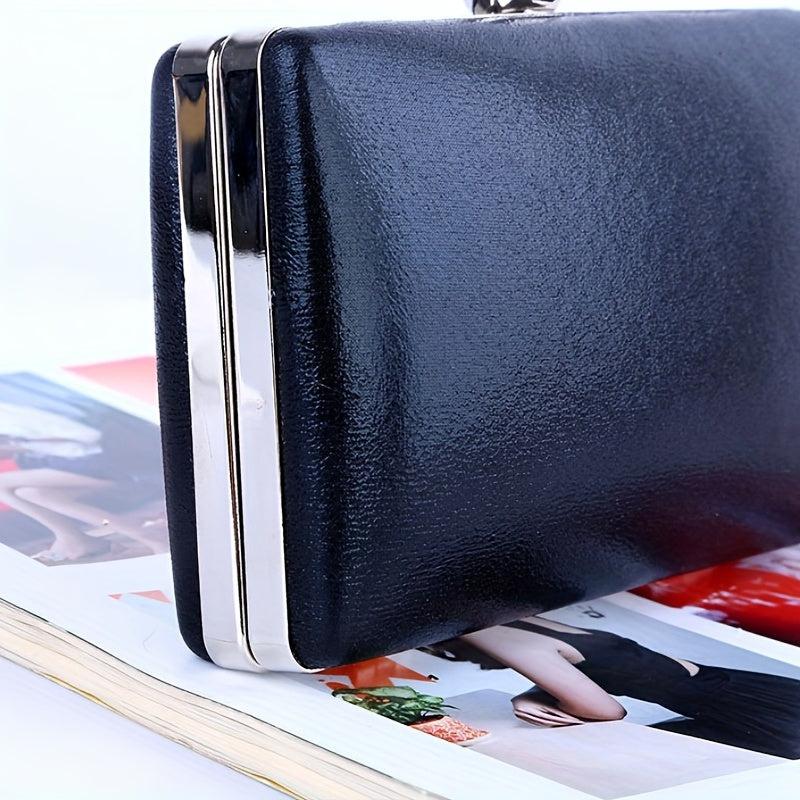 Metal Decor Evening Bag Fabric Clutch Purse for Party Wedding