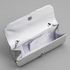 Glitter Evening Clutch Bag Chain Crossbody Bag for Party Wedding