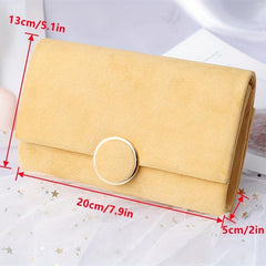 Plush Metal Chain Clutch Elegant Textured Flap Purse Evening Bag