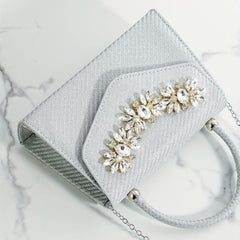 Bling Chain Clutch Handbag Prom Evening Bag