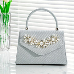 Bling Chain Clutch Handbag Prom Evening Bag
