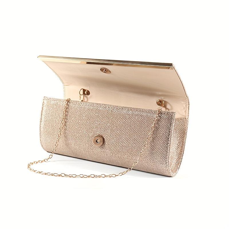 Glitter Evening Clutch Bag Classic Dinner Purse Women's Stylish Handbag