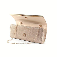 Glitter Evening Clutch Bag Classic Dinner Purse Women's Stylish Handbag