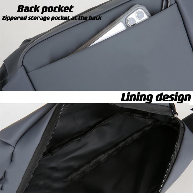 Men's Letter Pattern Fanny Pack Messenger Bag
