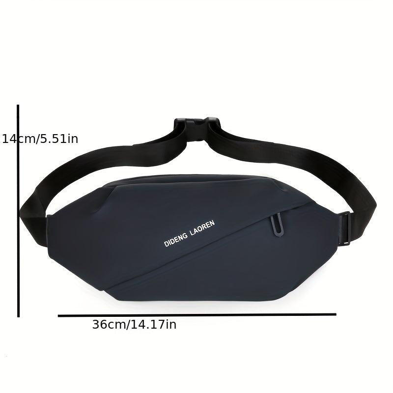 Men's Letter Pattern Fanny Pack Messenger Bag