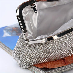 Rhinestone Evening Clutch Bag Dinner Purse Formal Banquet Handbag