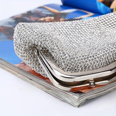 Rhinestone Evening Clutch Bag Dinner Purse Formal Banquet Handbag
