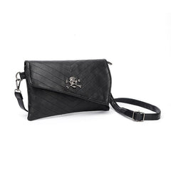 Gothic Skull Decor Shoulder Bag Y2K Punk Flap Handbag