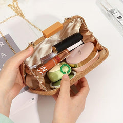 Elegent Metal Chain Clutch Frame Purse Cocktail Evening Bag