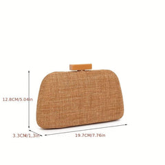 Elegent Metal Chain Clutch Frame Purse Cocktail Evening Bag