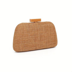 Elegent Metal Chain Clutch Frame Purse Cocktail Evening Bag
