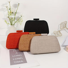 Elegent Metal Chain Clutch Frame Purse Cocktail Evening Bag