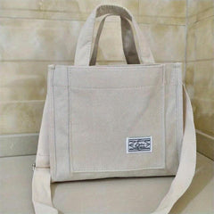 Corduroy Handbag Women's Square Crossbody Bag