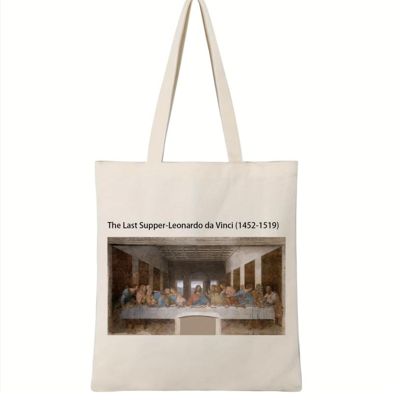 The Last Supper Print Canvas Bag Lightweight Shoulder Bag