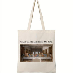 The Last Supper Print Canvas Bag Lightweight Shoulder Bag