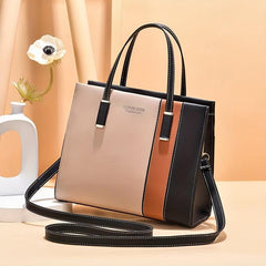 Colorblock Tote Bag Shoulder Bag All Match Crossbody Bag