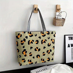 Vintage Ethnic Pattern Tote Zipper Bag All Match Storage Bag