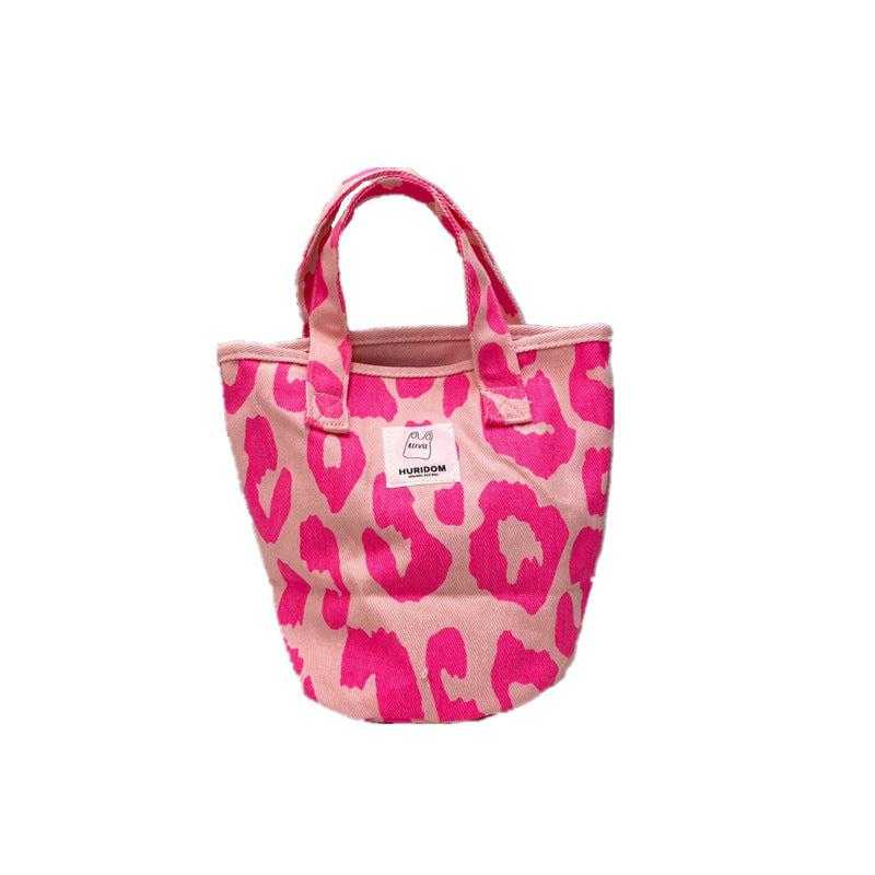Canvas Tote Bucket Bag Lightweight Satchel Commuter Bag