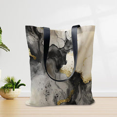 Marble Print Handbag Shopper Bag for School