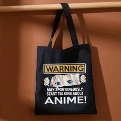 Anime Print Shoulder Bag Lightweight Storage Bag