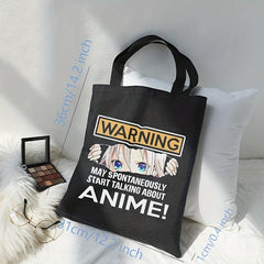 Anime Print Shoulder Bag Lightweight Storage Bag