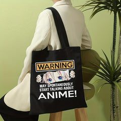 Anime Print Shoulder Bag Lightweight Storage Bag